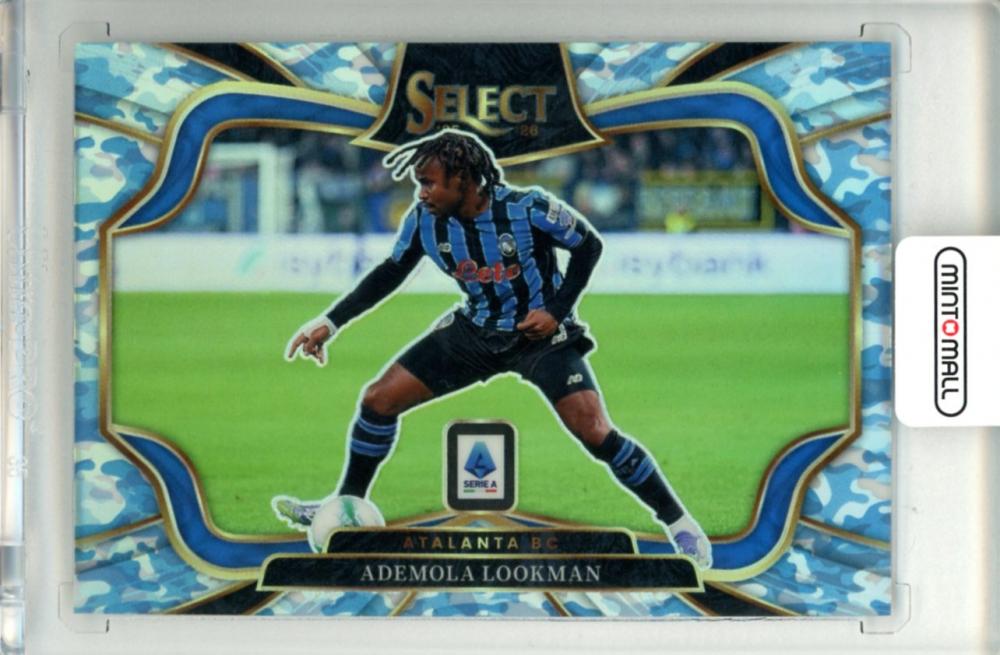2025-26 Panini Select Serie A Ademola Lookman #201 Base Field Level Winter Camo Parallel trading card