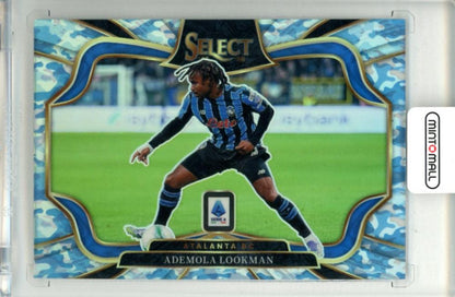 2025-26 Panini Select Serie A Ademola Lookman #201 Base Field Level Winter Camo Parallel trading card