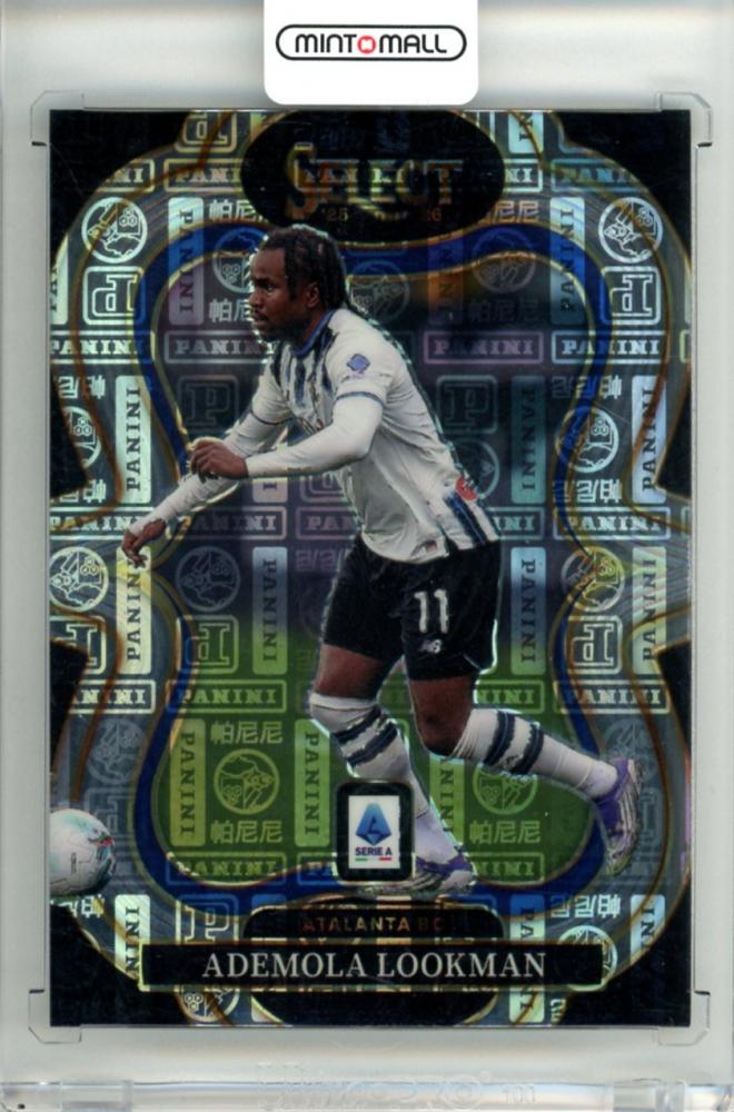 2025-26 Panini Select Serie A Ademola Lookman #118 Base Mezzanine Panini Logo Parallel card serial 60 of 61