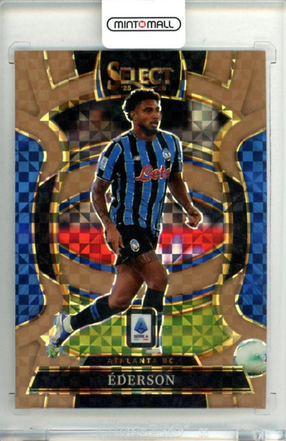 2025-26 Panini Select Serie A Ederson #13 Base Terrace Bronze Checker Parallel card numbered 87 out of 99