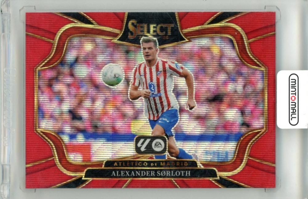 2025-26 Panini Select La Liga Alexander Sorloth card #222 Red Wave Parallel serial 54 of 59