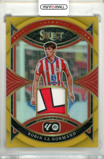 2025-26 Panini Select La Liga Robin Le Normand gold parallel memorabilia card number 10 of 10