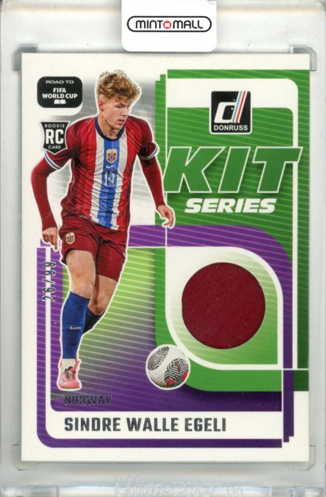 2025-26 Panini Donruss Road To FIFA World Cup soccer trading card featuring Sindre Walle Silver Parallel #KS-SWE