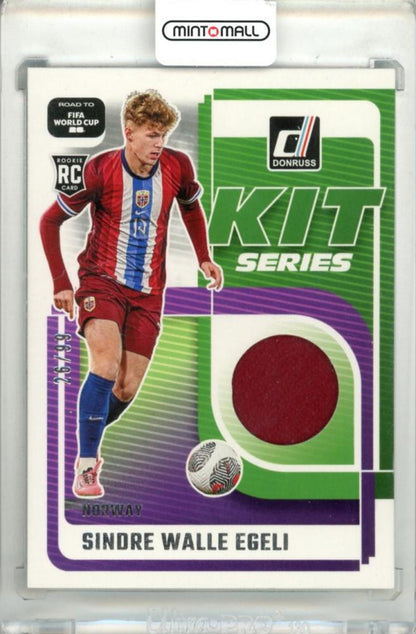 2025-26 Panini Donruss Road To FIFA World Cup soccer trading card featuring Sindre Walle Silver Parallel #KS-SWE