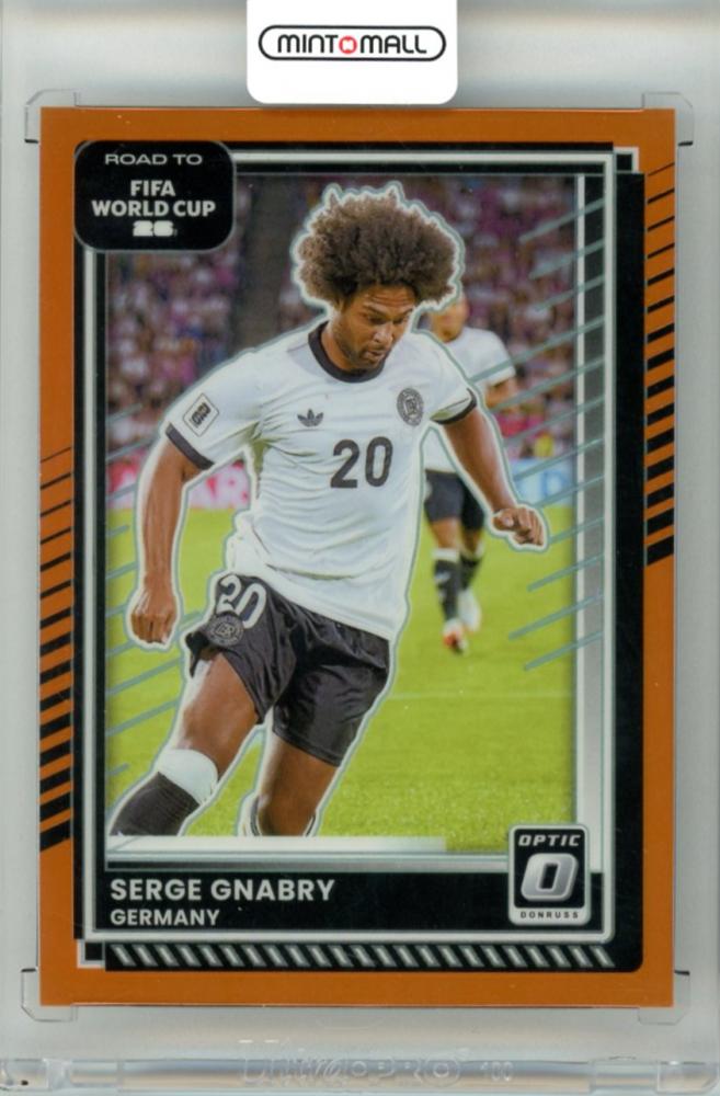 2025-26 Panini Donruss Road To FIFA World Cup Sergej Gnabry #38 Optic Orange Parallel trading card