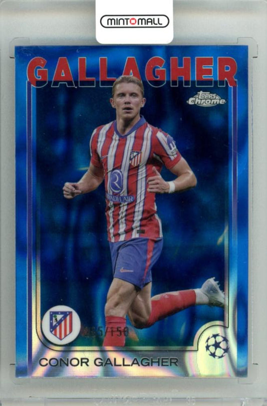 2024-25 Topps Chrome Uefa Club Conor Gallagher #35 Blue Lava Refractor Parallel 065 of 150 trading card