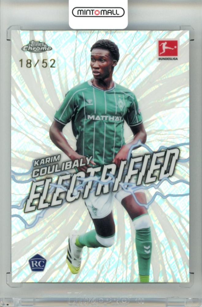 2025-26 Topps Chrome Bundesliga Karim Coulibaly #EL-15 Electrified ToppsFractor Parallel trading card 18 of 52