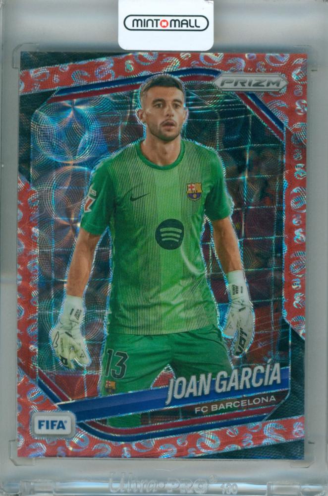 2025-26 Panini Prizm FIFA Joan Garcia #250 Base Choice Snake Year Prizm Parallel trading card 12 of 48