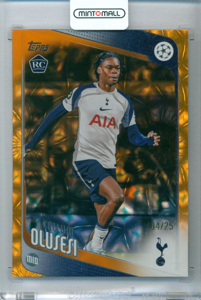 2026 Topps Uefa Japan Edition Callum Olusesi #134 Orange Foil Parallel numbered 04/25 trading card