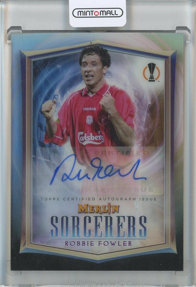 2022-23 Topps Merlin UEFA Sorceror trading card in unopened packaging by Topps