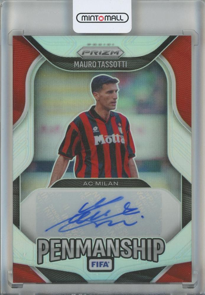 2025-26 Panini Prizm FIFA Mauro Tassotti Penmanship trading card numbered 3914/49 from AC Milan