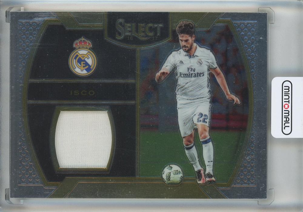 2016-17 Select Isco #47 Real Madrid memorabilia trading card with minor scratches