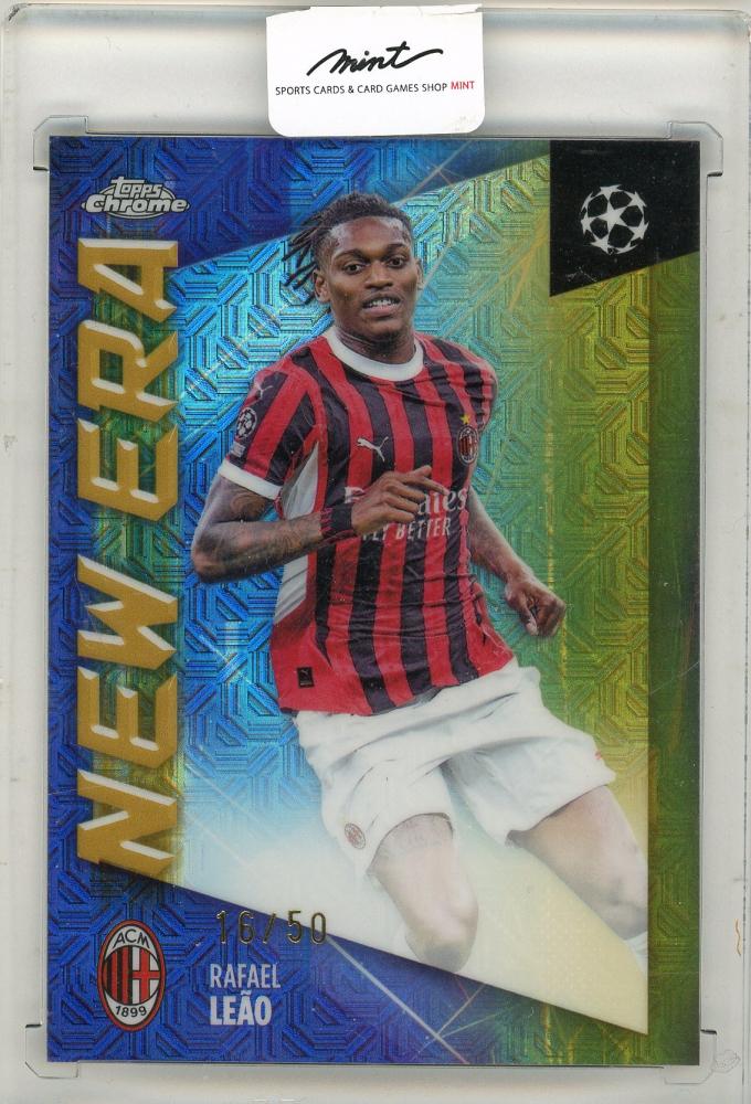 2025 TOPPS UEFA JAPAN EDITION Rafael Leao trading card serial number 16 out of 50 in mint condition