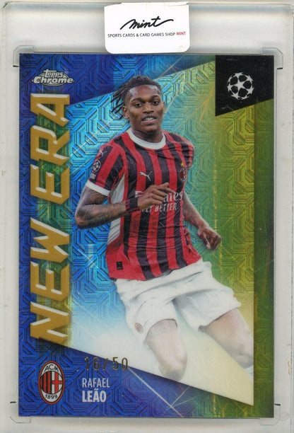 2025 TOPPS UEFA JAPAN EDITION Rafael Leao trading card serial number 16 out of 50 in mint condition