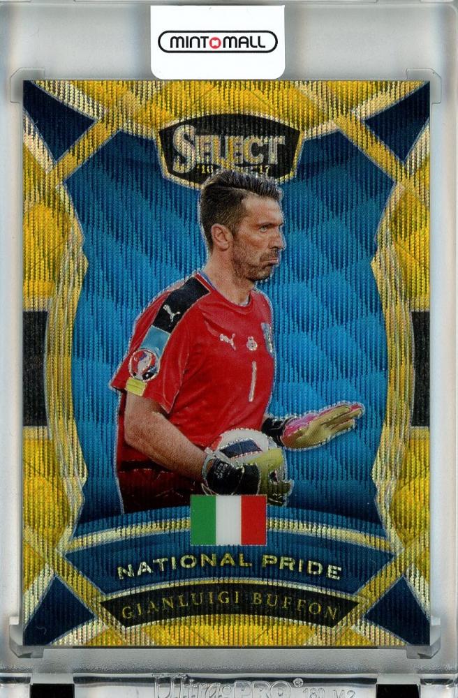 2016-17 Panini Select Gianluigi Buffon National Pride Gold Wave #26 limited edition collectible card