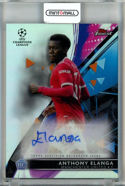 2021-22 Topps Finest UEFA Champions League Anthony Elanga Autograph trading card #BAAE from Manchester United