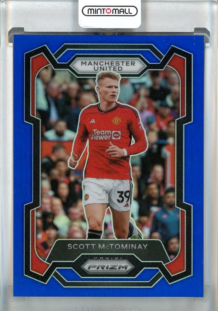 2023-24 Panini Prizm English Premier League Scott McTominay Blue card #48242/299 from Manchester United