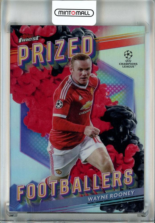 2023-24 Topps Finest UEFA Club Competitions Wayne Rooney Prized Footballers Fusion Variations Black Red trading card #PFF17