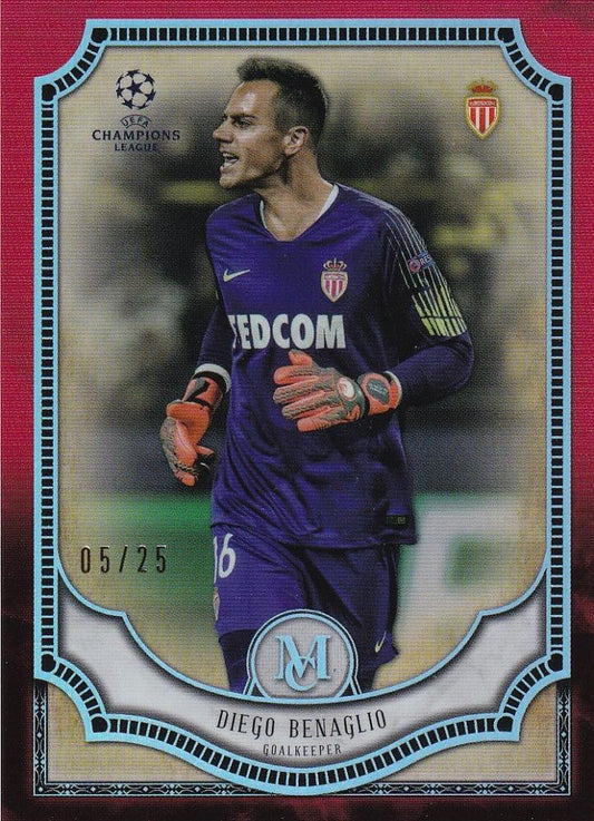 2018-19 Topps Museum Collection UEFA Champions League Diego Benaglio AS Monaco FC Ruby parallel card 05 of 25