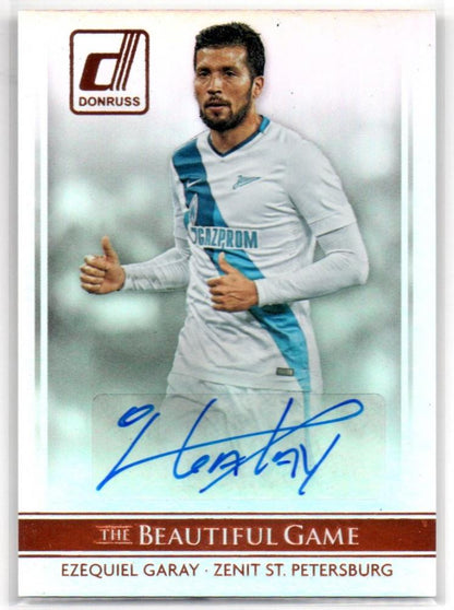 2015 PANINI Donruss The Beautiful Game Signatures Ezequiel Garay trading card from Zenit St. Petersburg