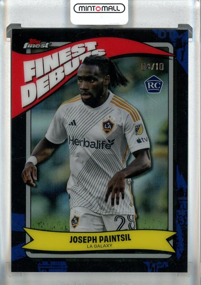2024 Topps Finest MLS Joseph Paintsil Debuts Black Refractors #FD104/10 LA Galaxy trading card