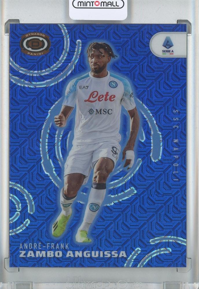 2022-23 Panini Chronicles Soccer Andre-Frank Zambo Anguissa Dynagon Serie A Blue Mojo trading card