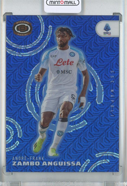 2022-23 Panini Chronicles Soccer Andre-Frank Zambo Anguissa Dynagon Serie A Blue Mojo trading card