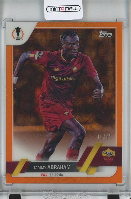 2022-23 Topps UEFA Club Competitions Soccer Tammy Abraham Base Orange Foil card #10510/25 AS Roma