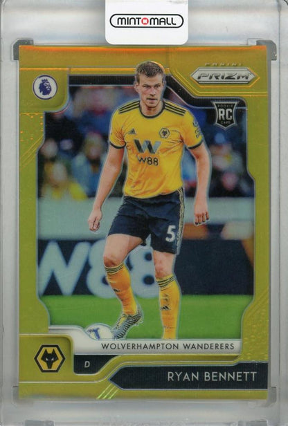 2019-20 Panini Prizm Premier League Wolverhampton Wanderers Ryan Bennett Base Gold Rookie Card 04/10