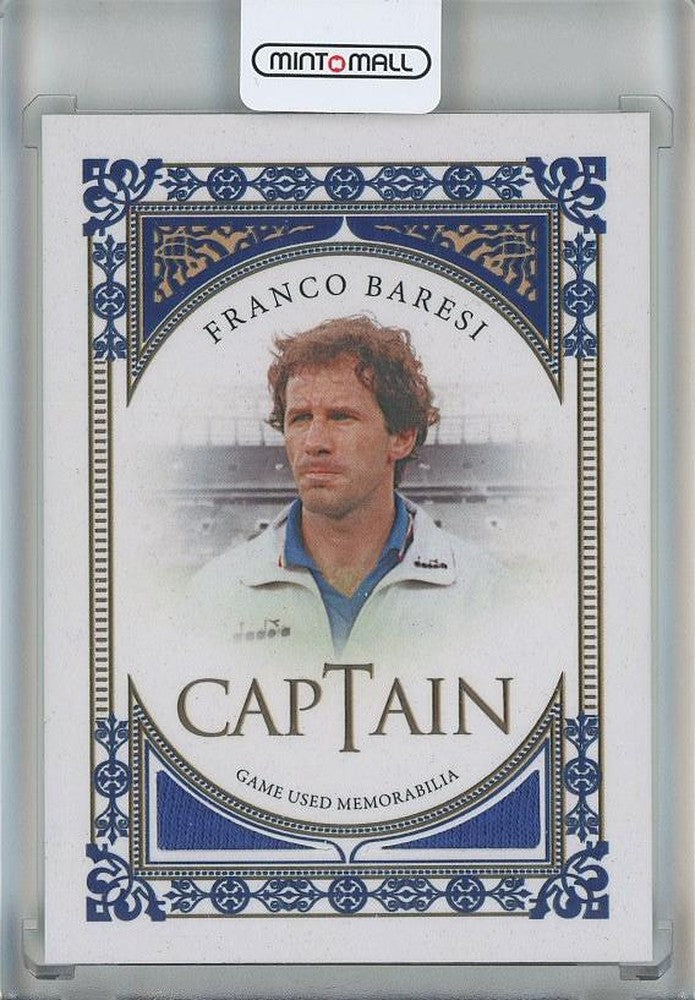 2024-25 Futera Franco Baresi trading card number 4 out of 9 featuring Italy captain