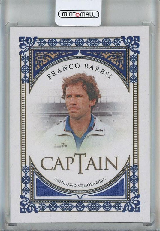 2024-25 Futera Franco Baresi trading card number 4 out of 9 featuring Italy captain