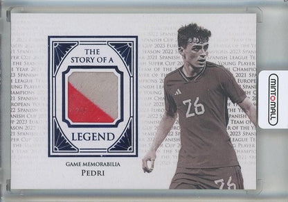 2024-25 Futera Pedri The Story of A Legend 1/9 Spain trading card featuring Pedri in Spain jersey