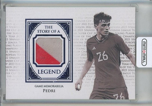 2024-25 Futera Pedri The Story of A Legend 1/9 Spain trading card featuring Pedri in Spain jersey