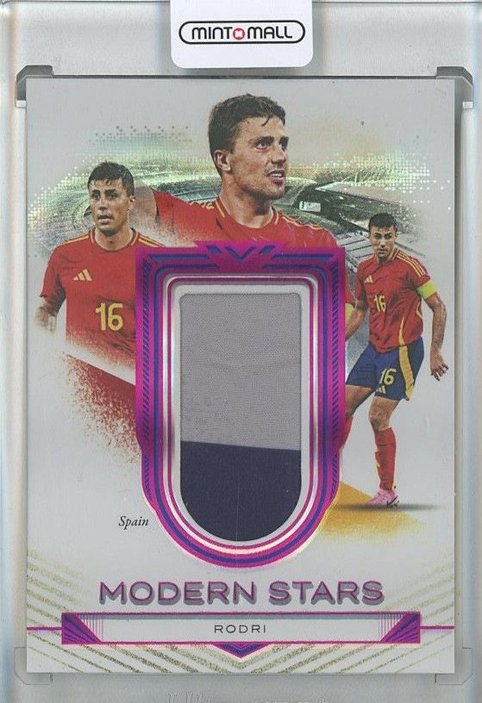 2024-25 Futera Incredible Rodri Modern Stars Memorabilia Amethyst card numbered MS405/6 from Spain