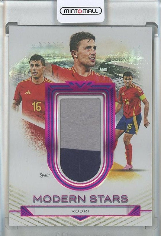 2024-25 Futera Incredible Rodri Modern Stars Memorabilia Amethyst card numbered MS405/6 from Spain