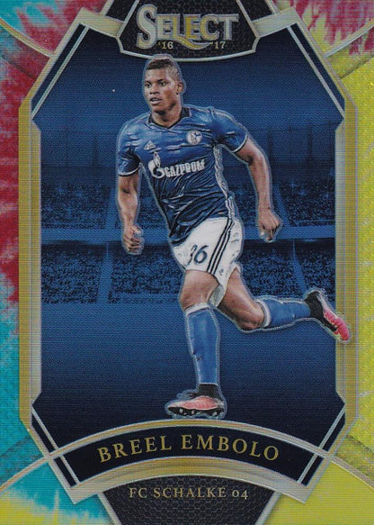 2016-17 Panini Select FC Schalke 04 Breel Embolo Field Level Base Tie Dye football trading card 07/30