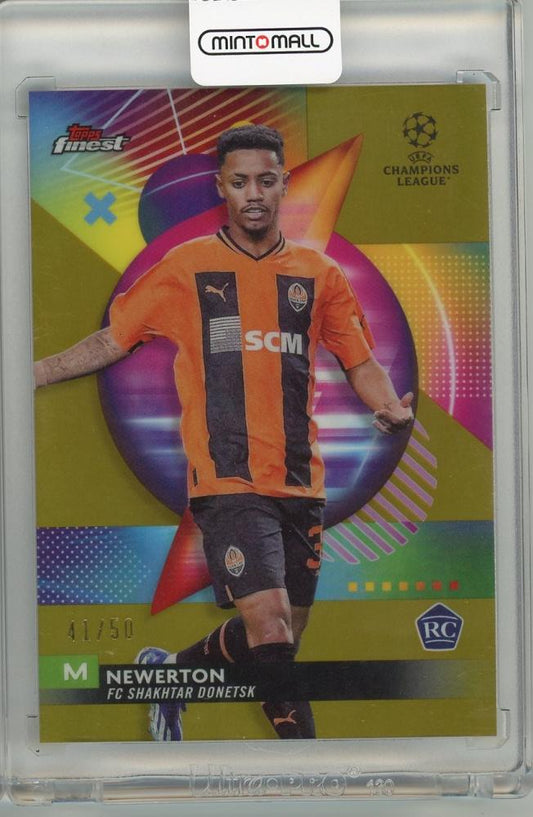 2023-24 Finest UEFA Club Competitions Newerton RC Card number 41 of 50 featuring FC Shakhtar Donetsk