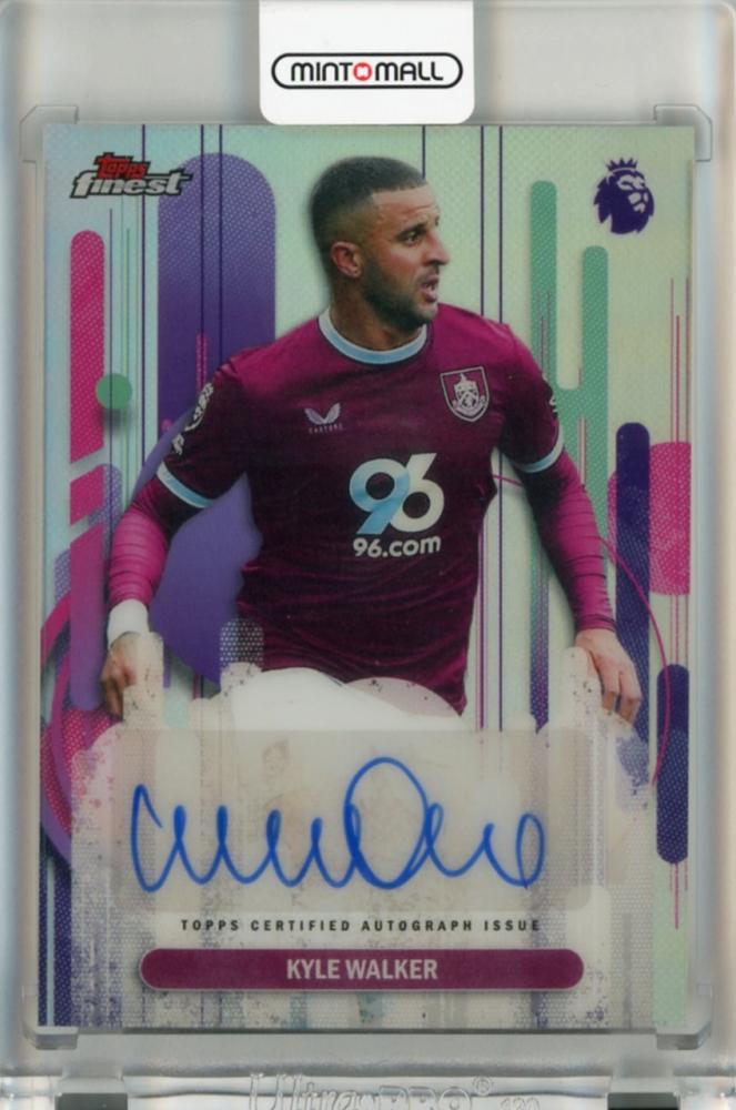 2026 Topps Finest Premier League Kyle Walker Autograph card numbered FAKW featuring player signature