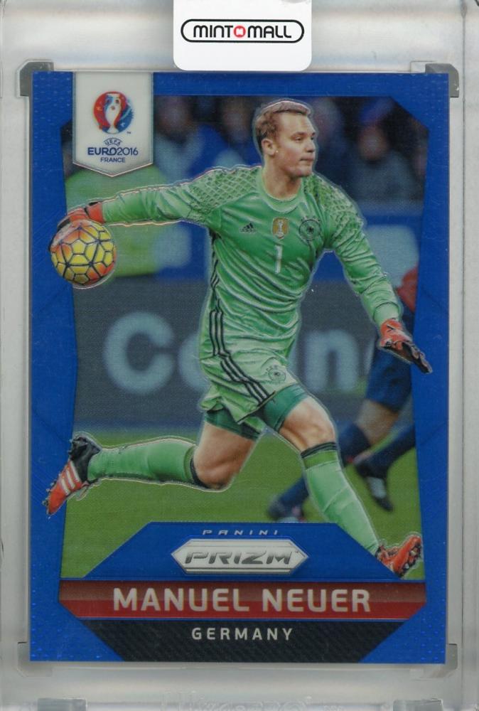 2016 Panini Prizm Euro Germany Manuel Neuer Base Blue Prizms Parallel card number 170 out of 249