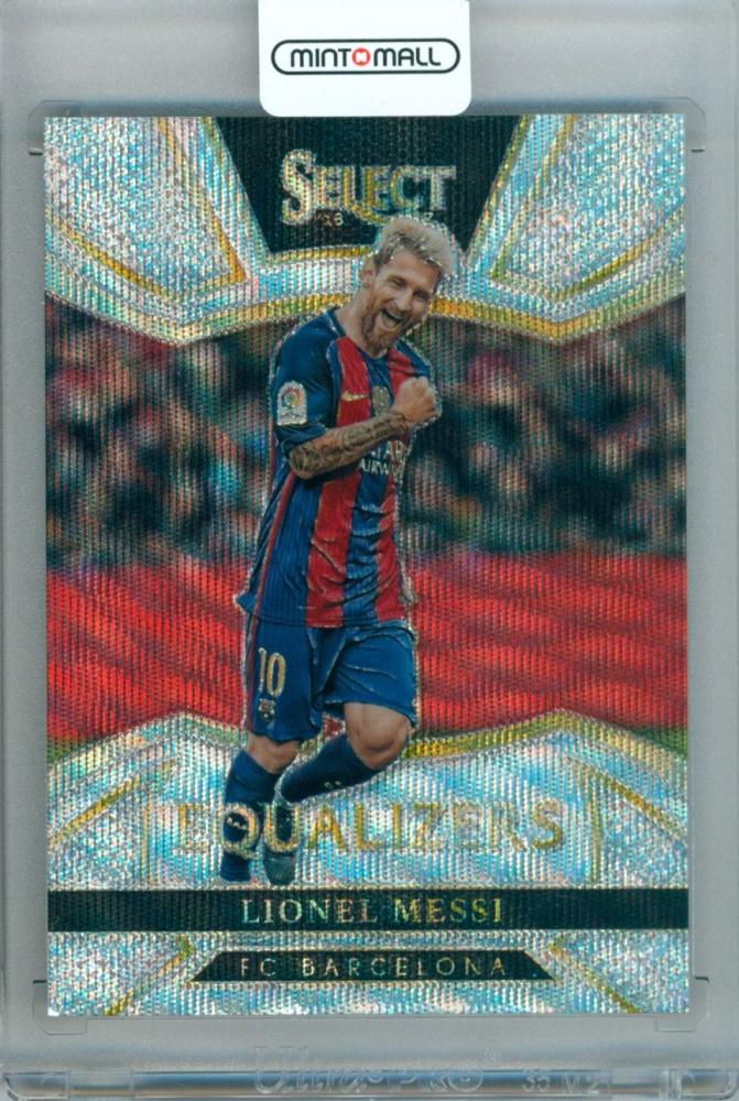 2016-17 Panini Select Lionel Messi #10 Equalizers trading card featuring Lionel Messi