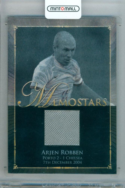 2014 Futera Unique Soccer Arien Robben trading card numbered 025 out of 100 from #M32 Memostars series