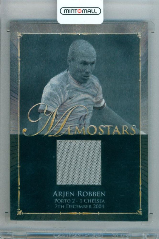 2014 Futera Unique Soccer Arien Robben trading card numbered 025 out of 100 from #M32 Memostars series