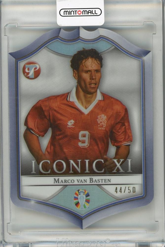 2023-24 Topps Pristine Road to UEFA Euro 2024 Marco Van Basten trading card numbered 44 of 50
