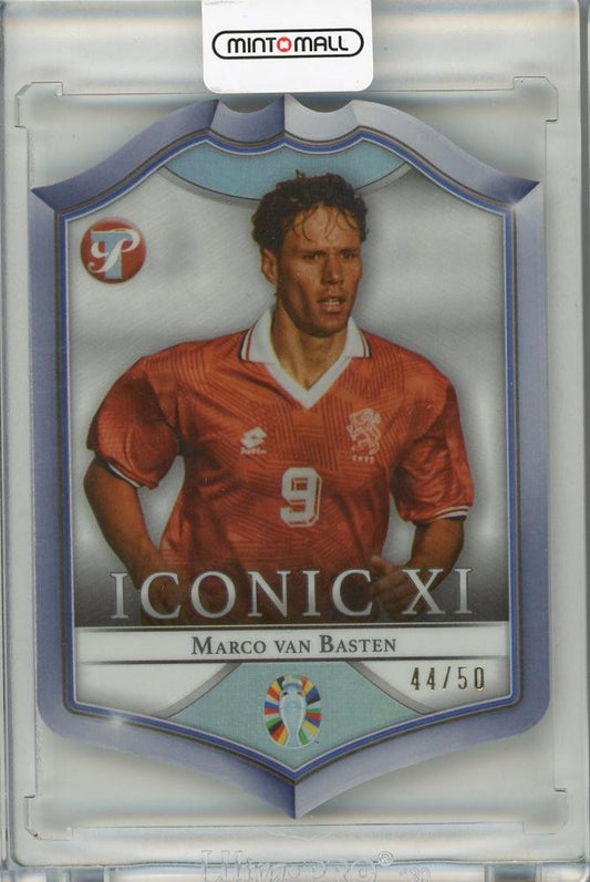 2023-24 Topps Pristine Road to UEFA Euro 2024 Marco Van Basten trading card numbered 44 of 50