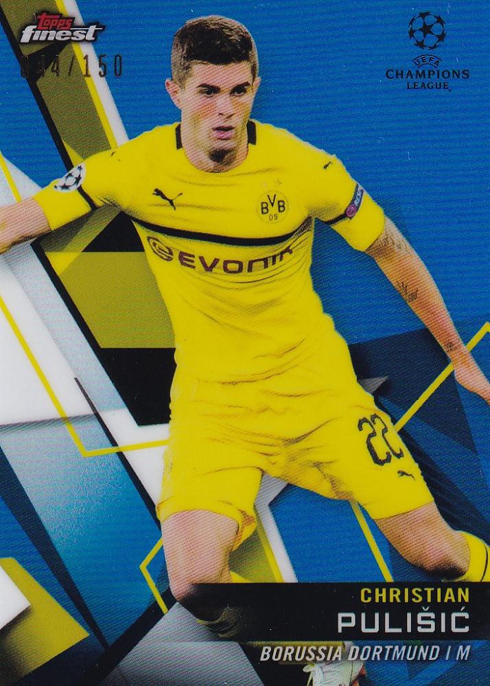 2018-19 Topps Finest UEFA Champions League Iker Casillas Borussia Dortmund Blue Parallel card number 044 of 150