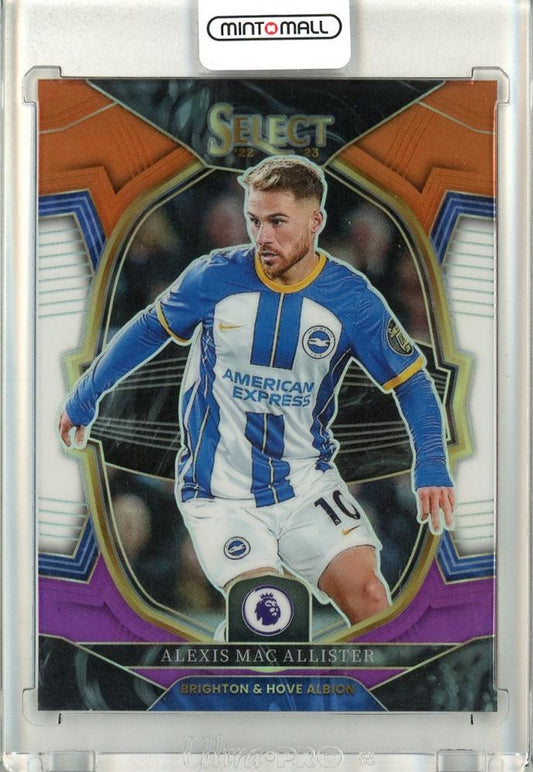 2022-23 Panini Select Premier League Alexis Mac Allister Terrace Base Multi-Color Prizm trading card