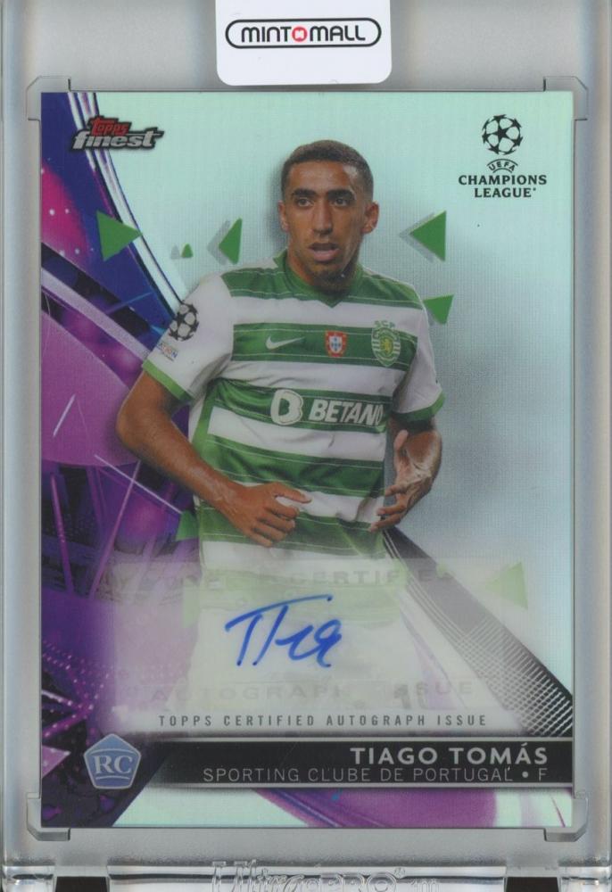2023 Topps Finest Tiago Tomas base card featuring Tiago Tomas autograph