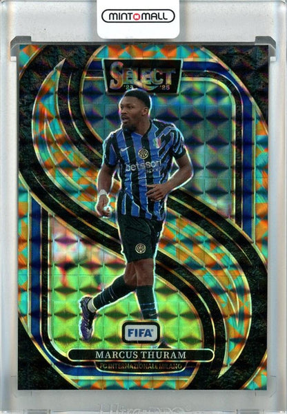 2024-25 Panini Select FIFA Soccer Marcus Thuram Tessellation card numbered 13707/15 from Inter Milan