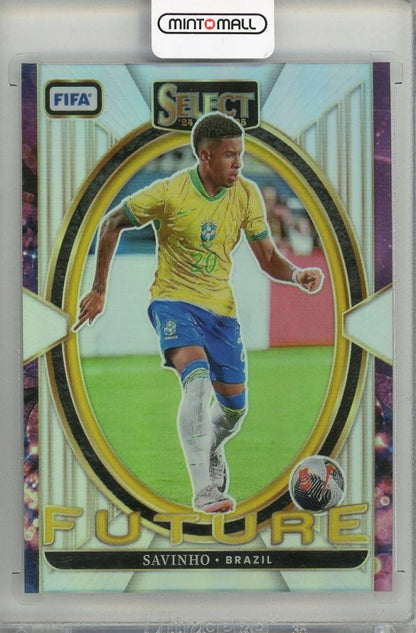 2024-25 PANINI SELECT FIFA Savinho Future Silver Prizm trading card number 19 from Brazil in mint condition