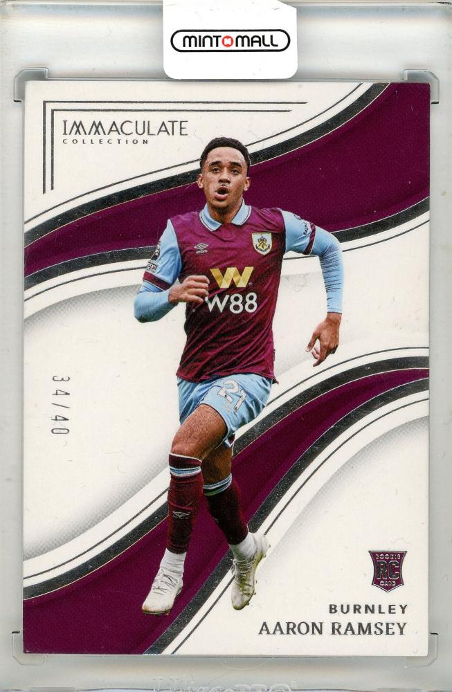 2023-24 Panini-Immaculate Collection Soccer card of Aaron Ramsey numbered 34 out of 40